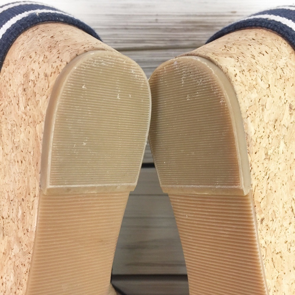 Lucky Brand Miller2 Navy Platform Wedge 10 - Picture 7 of 8